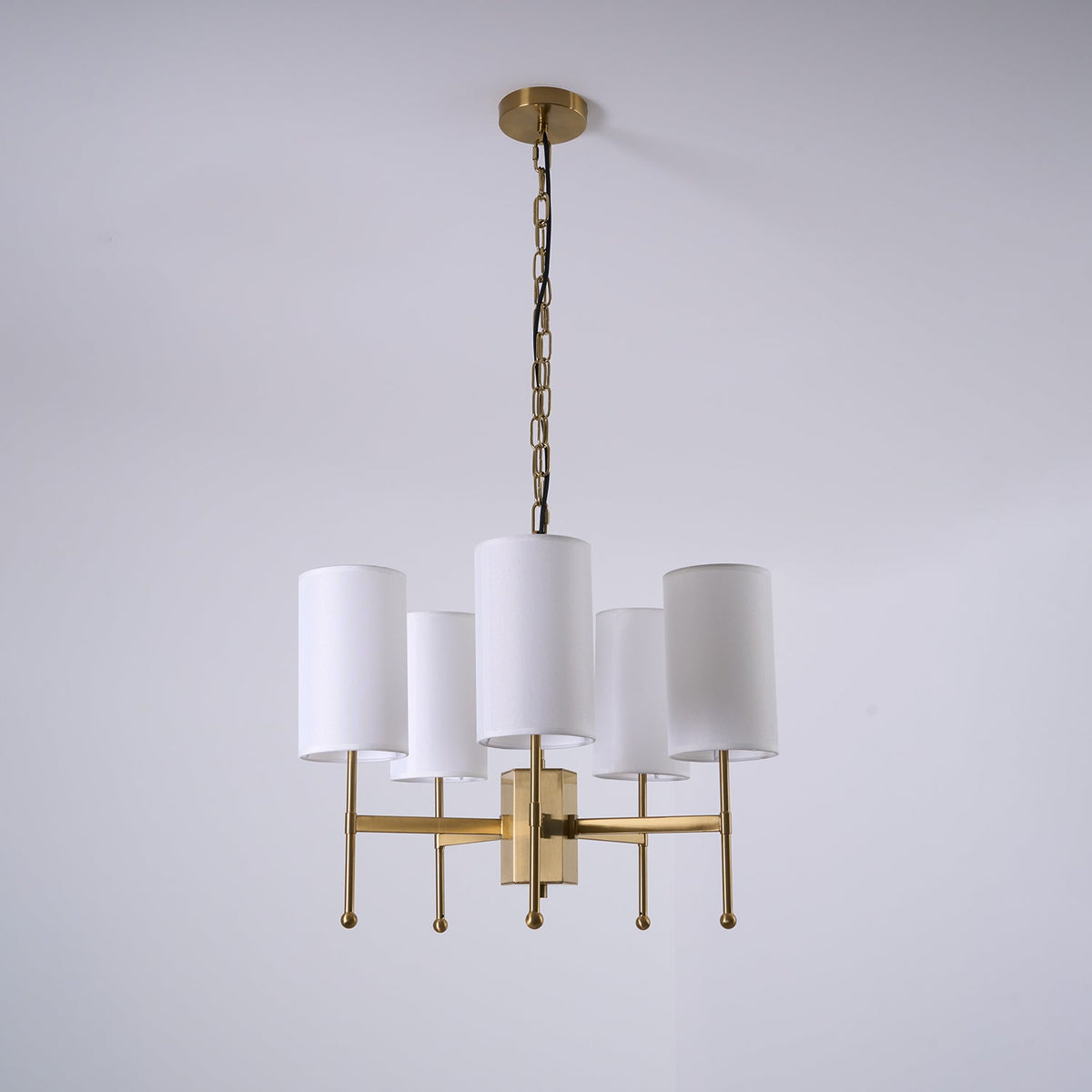Telise Fabric Chandelier-Moonnatur