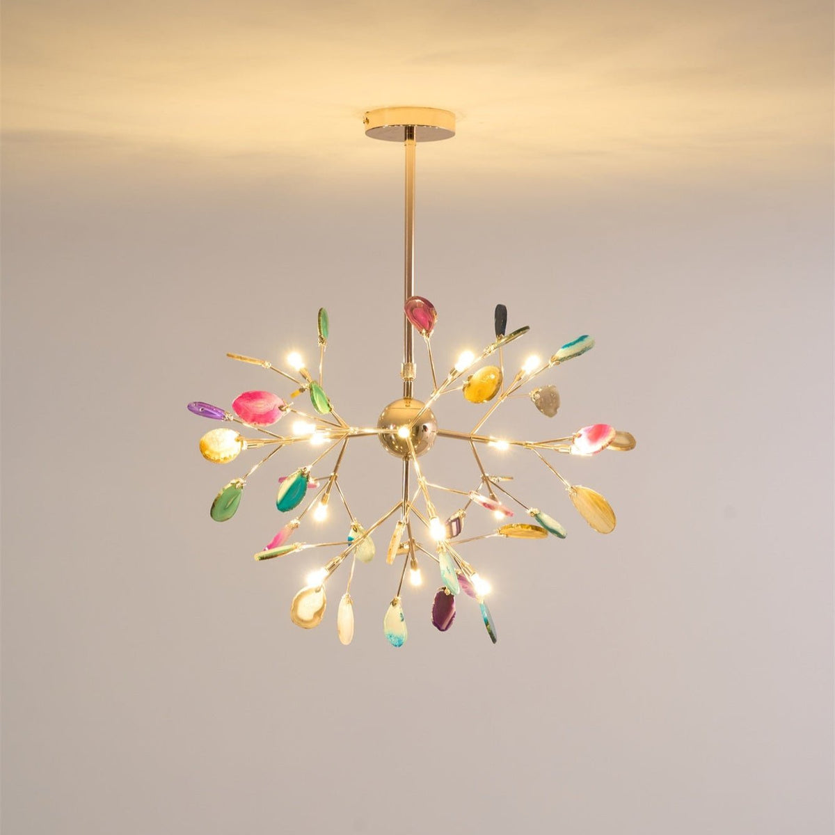 Dunselholm Agate Chandelier-Moonnatur