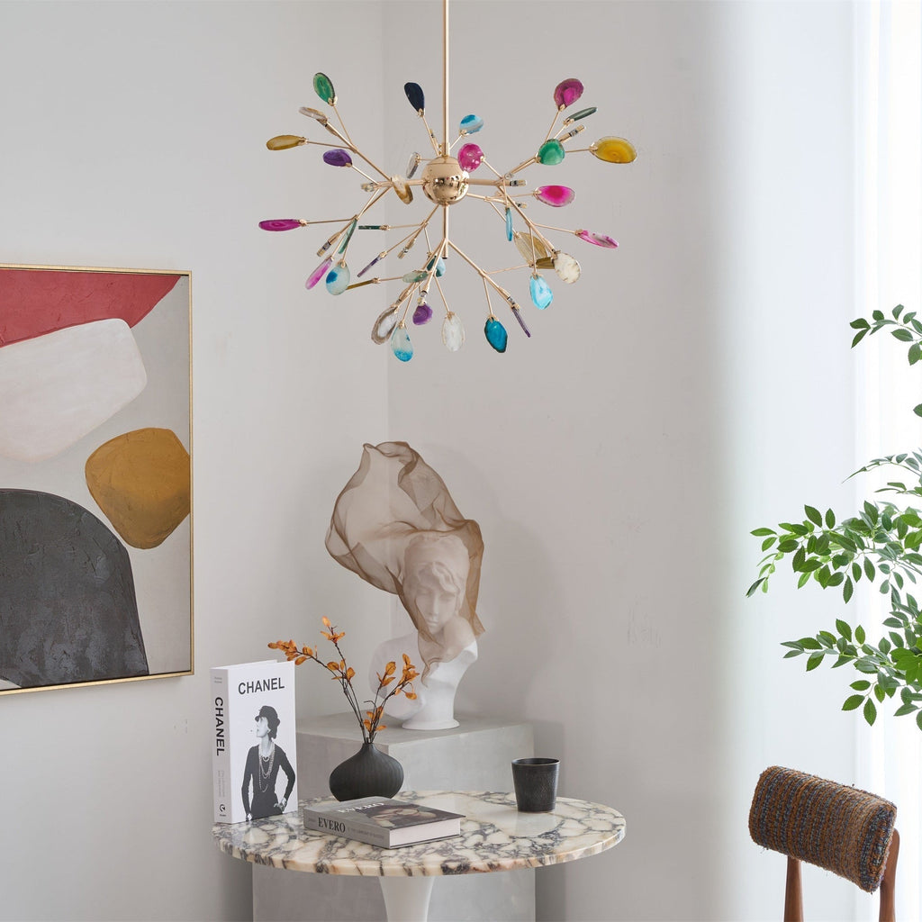 Dunselholm Agate Chandelier-Moonnatur