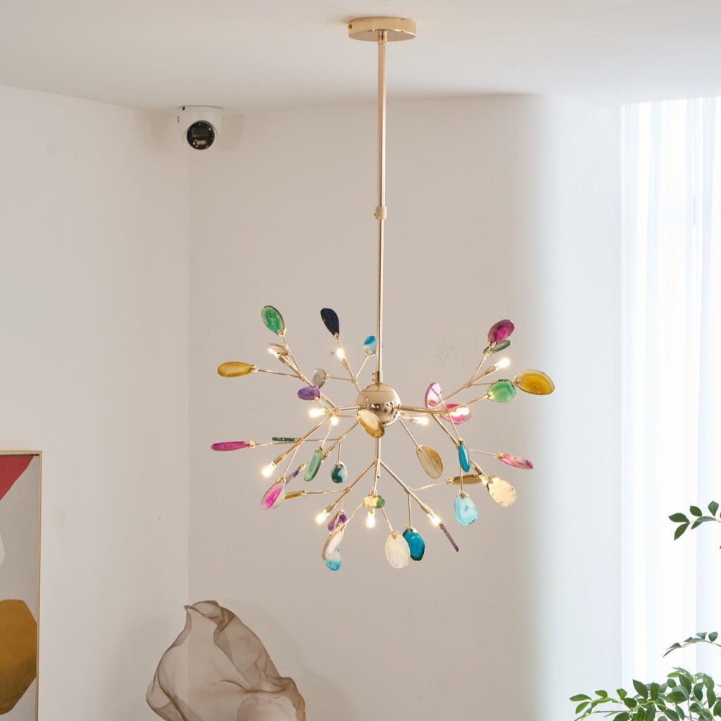 Dunselholm Agate Chandelier-Moonnatur