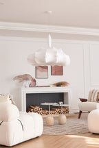 Avonenna Cocoon Silk Pendant Light-Moonnatur
