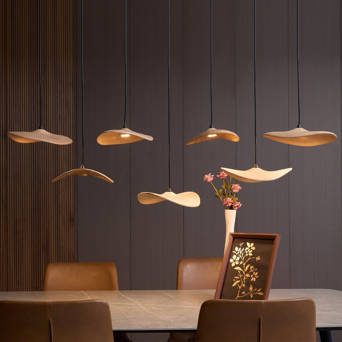 Kiranaria Wood Chandelier-Moonnatur