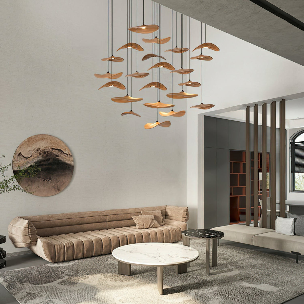 Kiranaria Wood Chandelier-Moonnatur