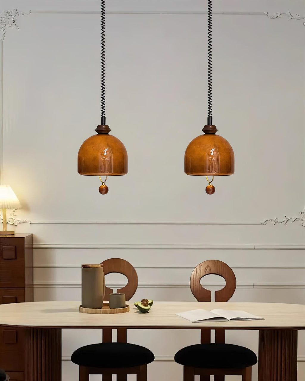 Fendelmere Glass Pendant Light-Moonnatur
