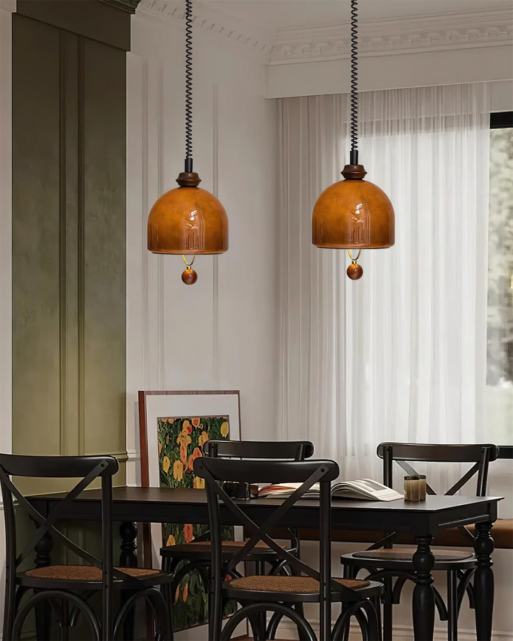 Fendelmere Glass Pendant Light-Moonnatur