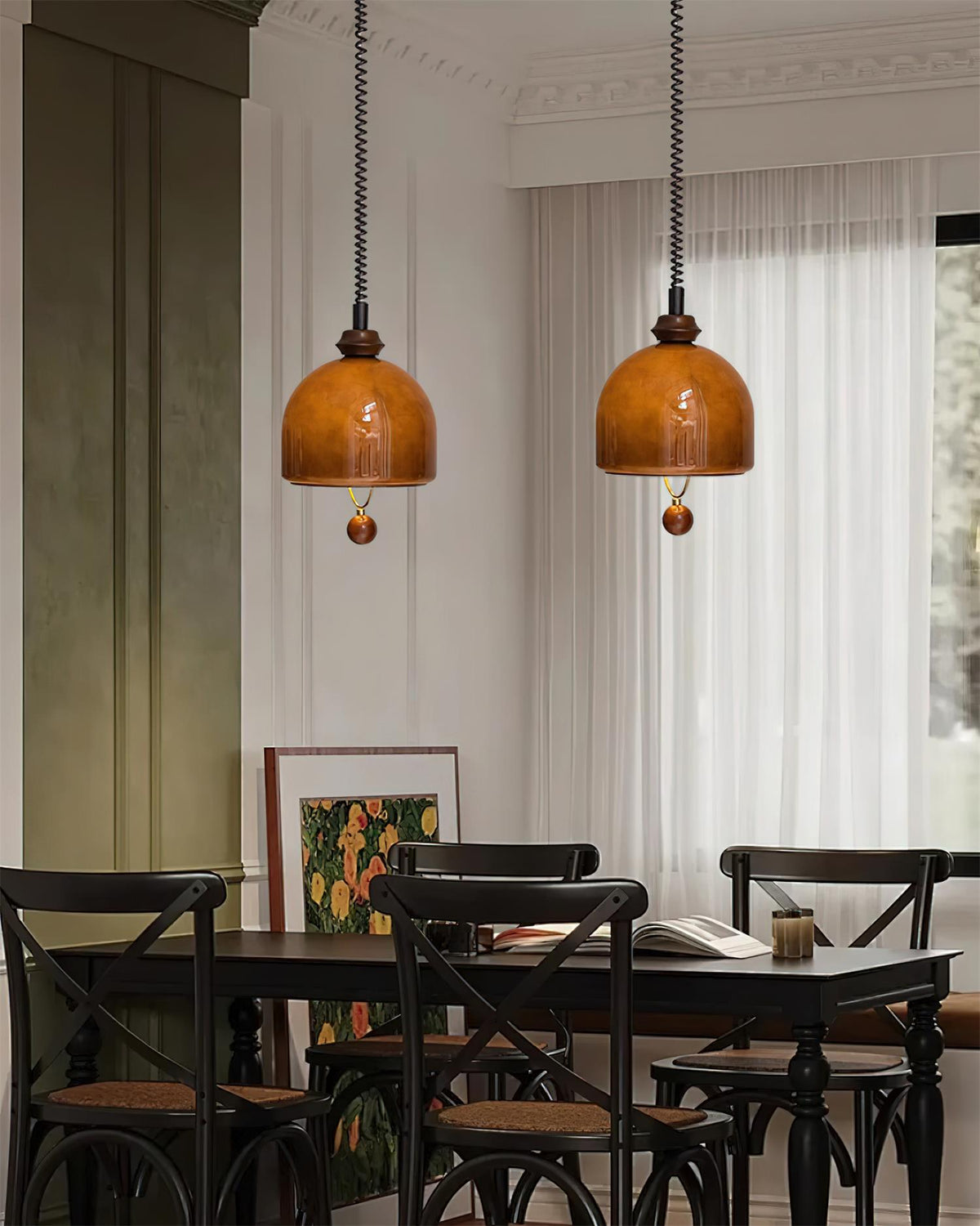 Fendelmere Glass Pendant Light-Moonnatur
