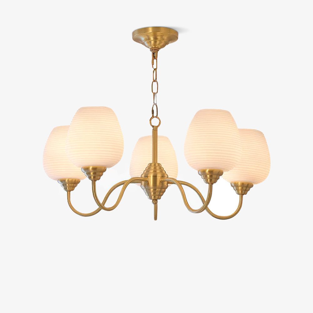 Lyrenena Glass Chandelier-Moonnatur