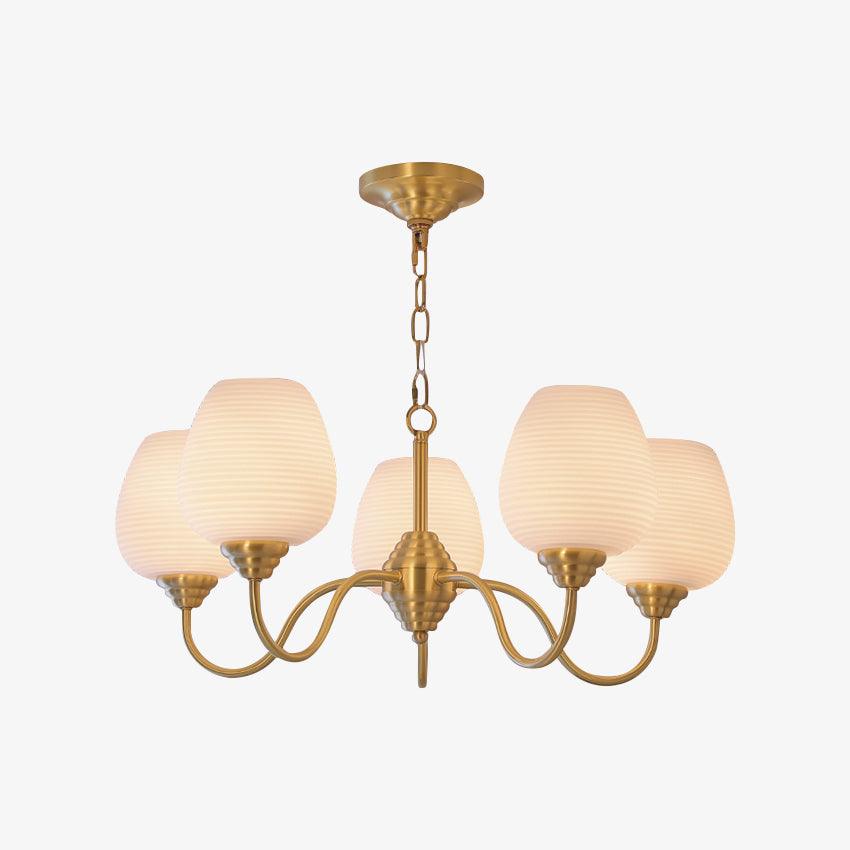 Lyrenena Glass Chandelier-Moonnatur