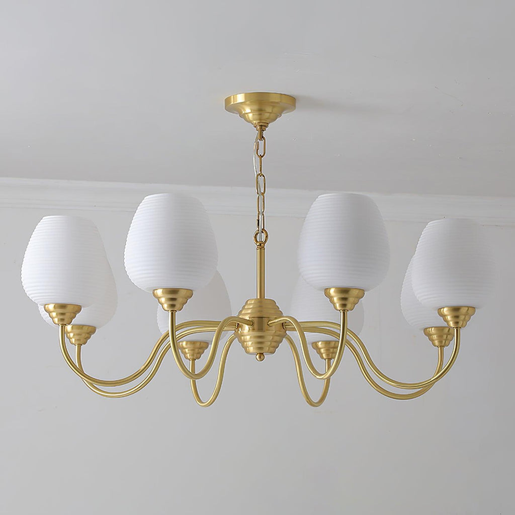 Lyrenena Glass Chandelier-Moonnatur