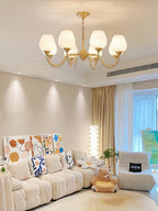 Lyrenena Glass Chandelier-Moonnatur