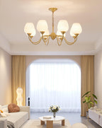 Lyrenena Glass Chandelier-Moonnatur