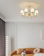 Lyrenena Glass Chandelier-Moonnatur