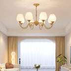 Lyrenena Glass Chandelier-Moonnatur