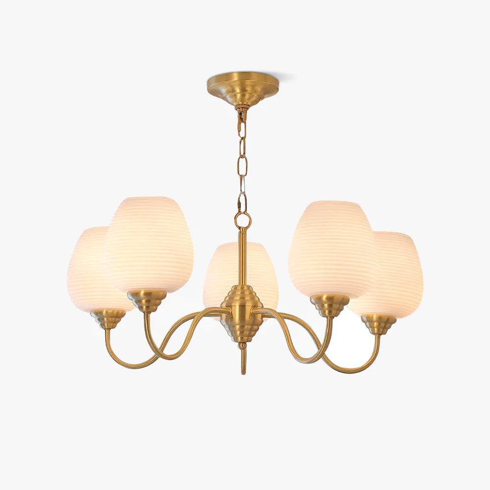 Lyrenena Glass Chandelier-Moonnatur