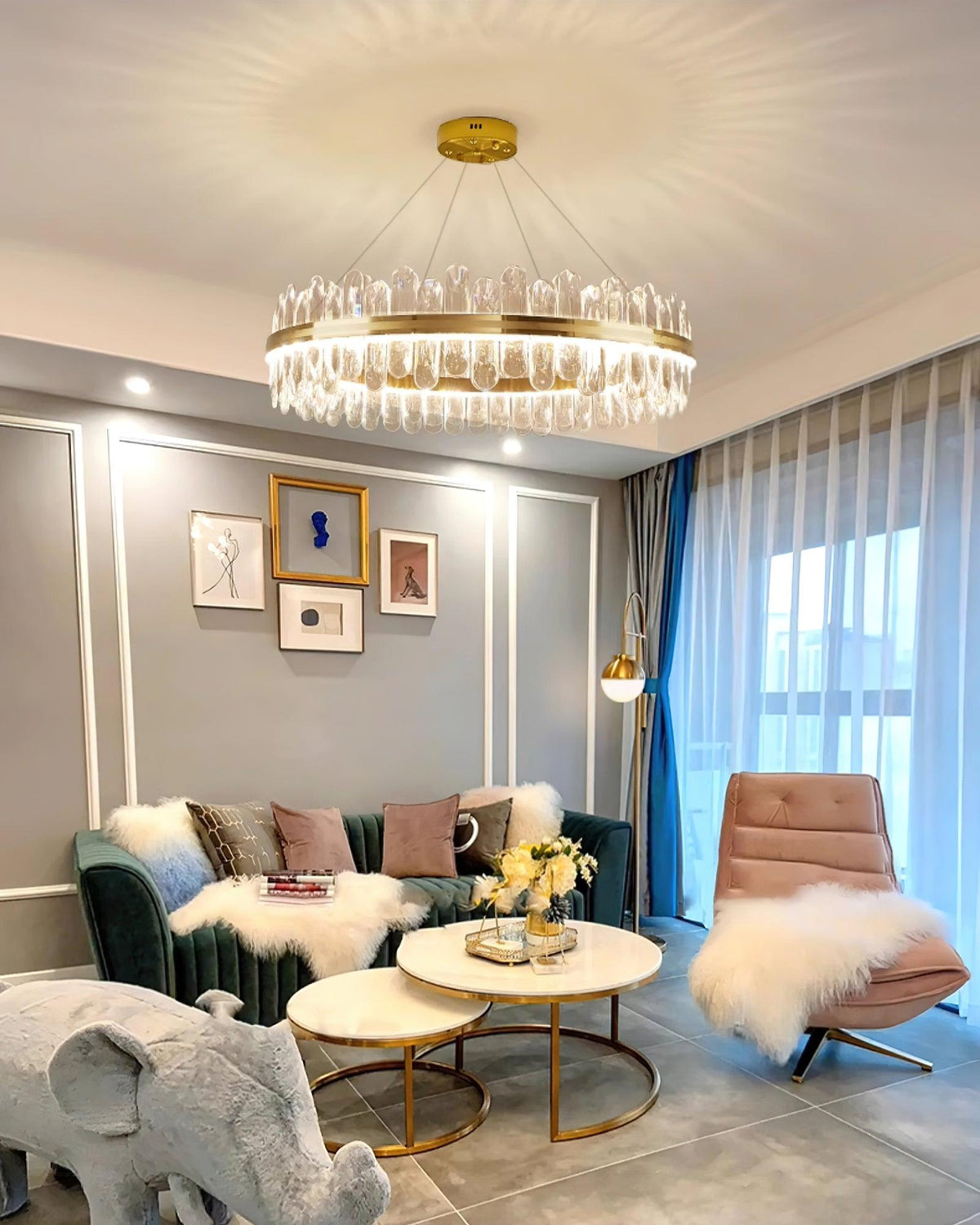 Venera Crystal Chandelier-Moonnatur
