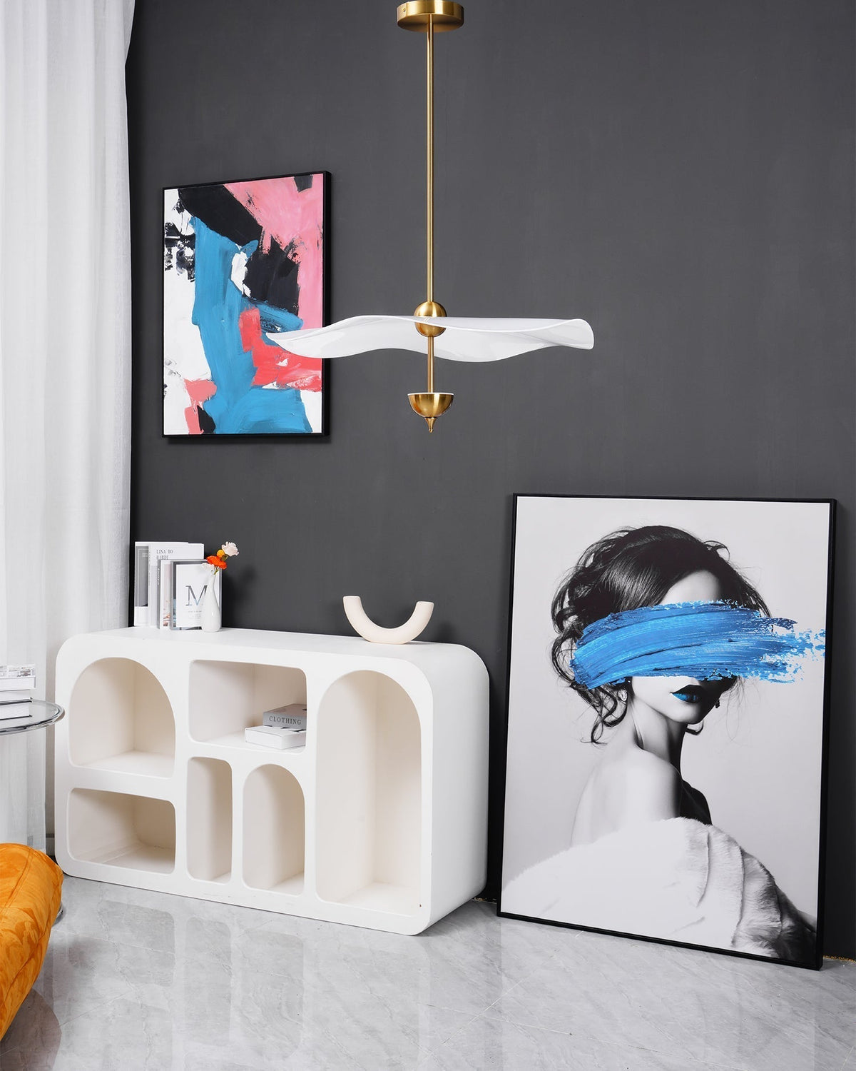 Korrwyn Acrylic Pendant Light-Moonnatur