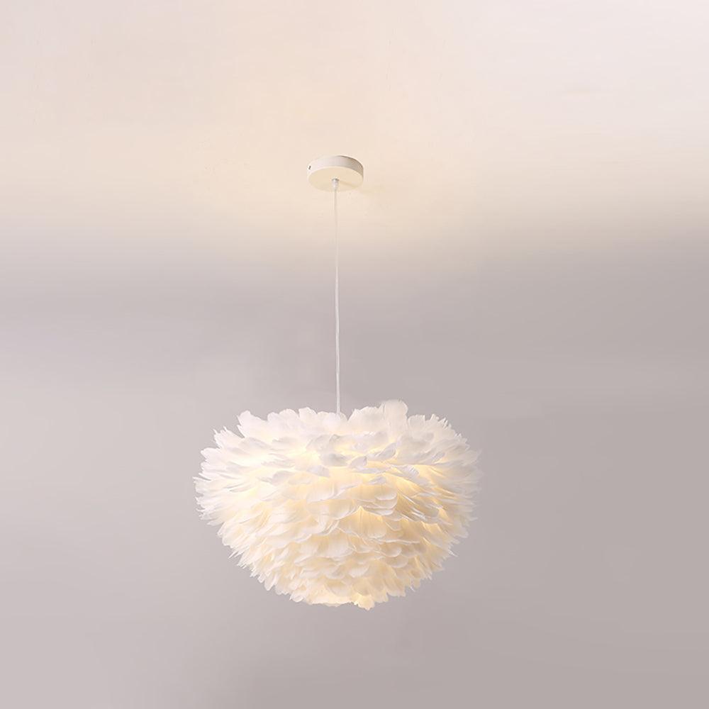 Downavelle Feather Pendant Light-Moonnatur