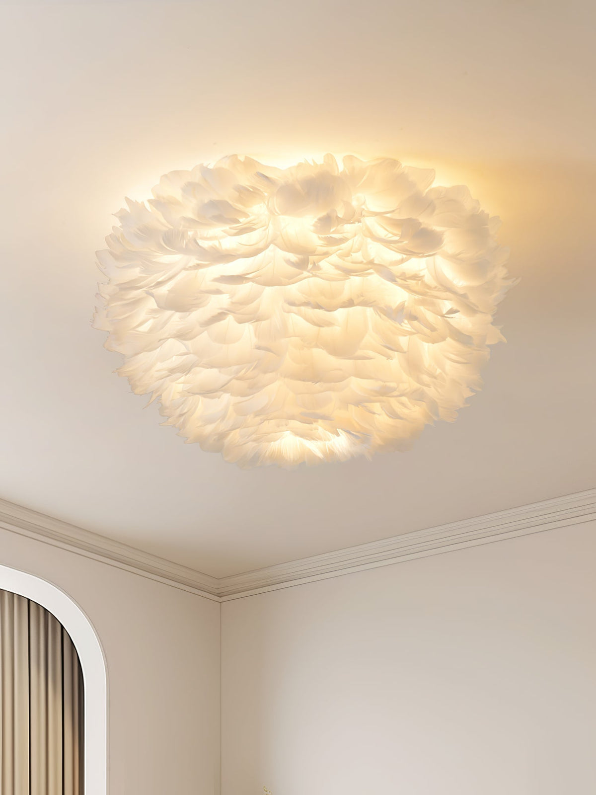 Haldenwyn Feather Ceiling Light-Moonnatur