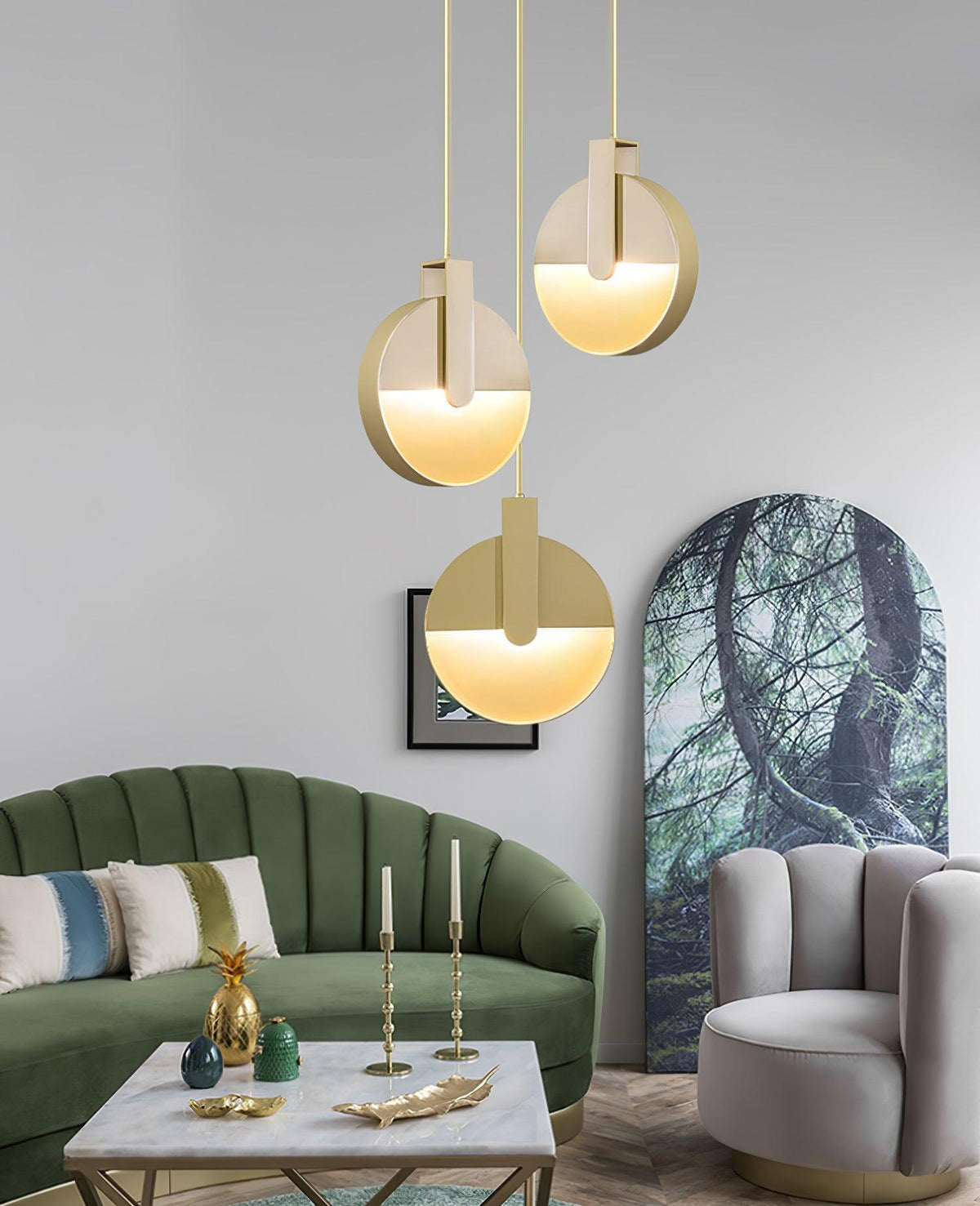 Quenelena Acrylic Pendant Light-Moonnatur