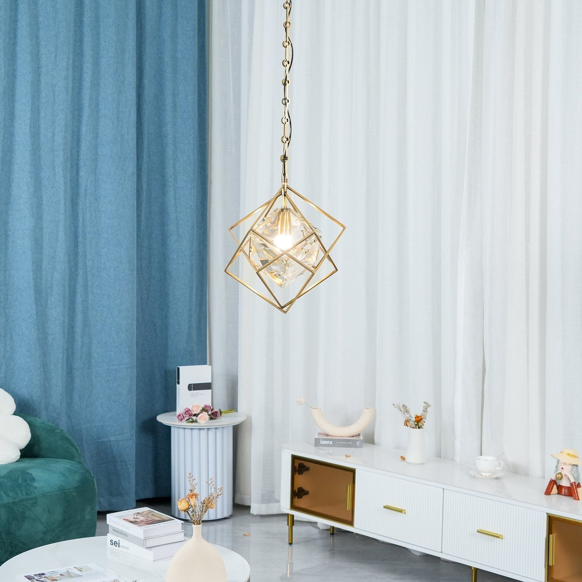 Navira Crystal Pendant Lamp-Moonnatur