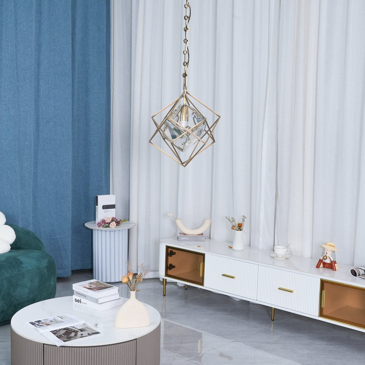 Navira Crystal Pendant Lamp-Moonnatur