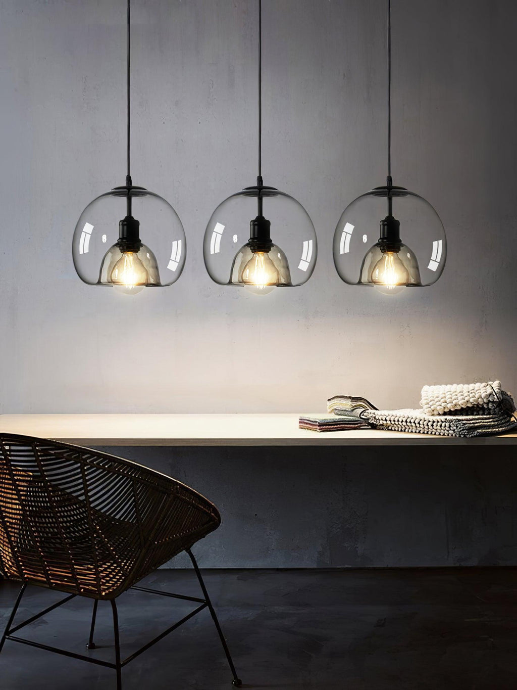 Brynenna Glass Pendant Light-Moonnatur