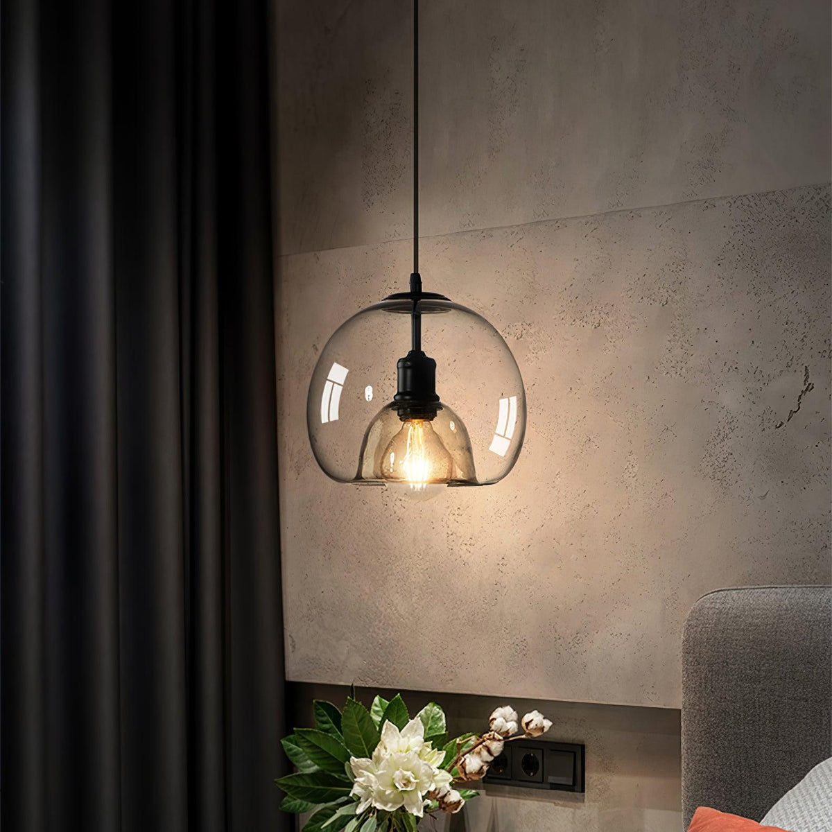 Brynenna Glass Pendant Light-Moonnatur
