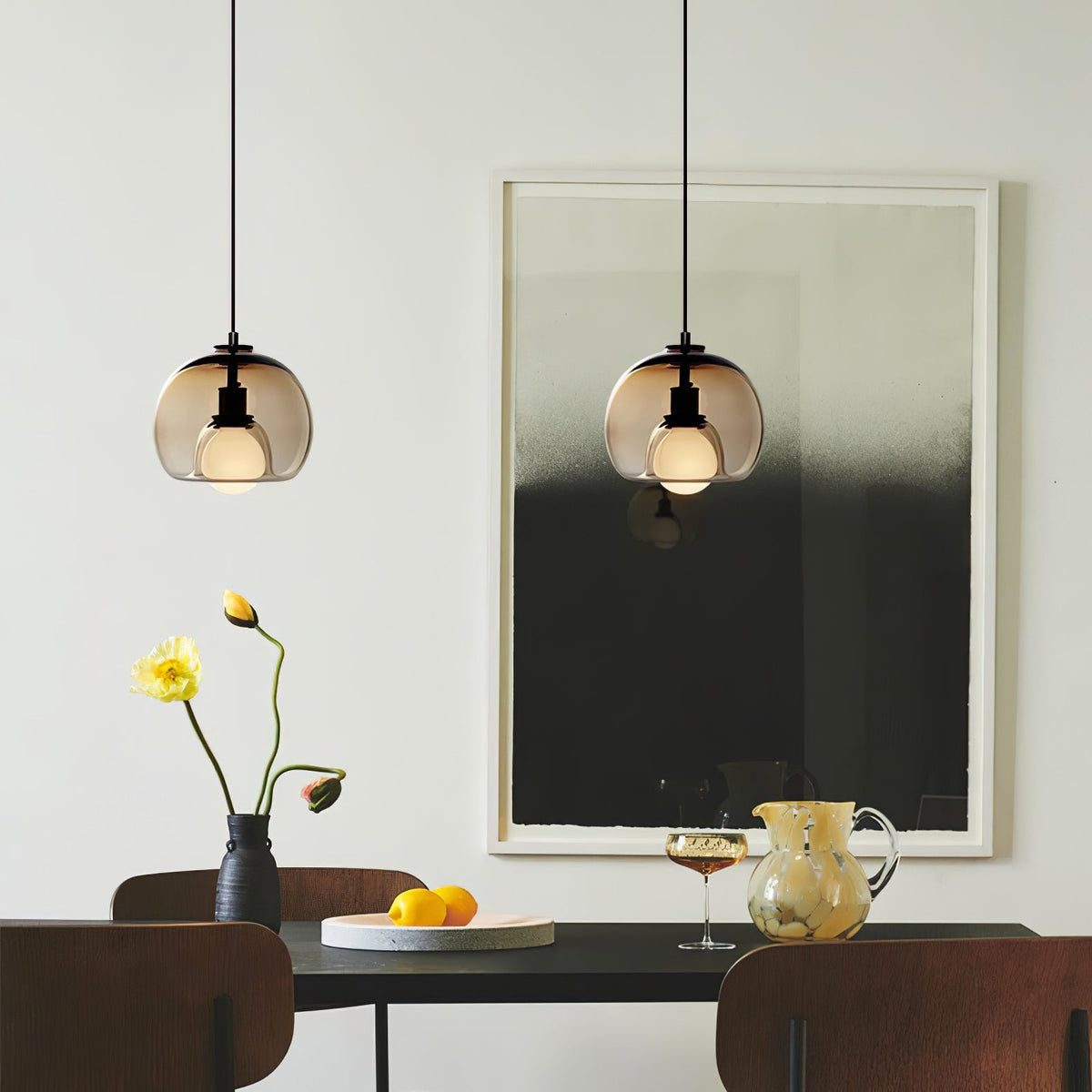 Everlyn Glass Pendant Light-Moonnatur