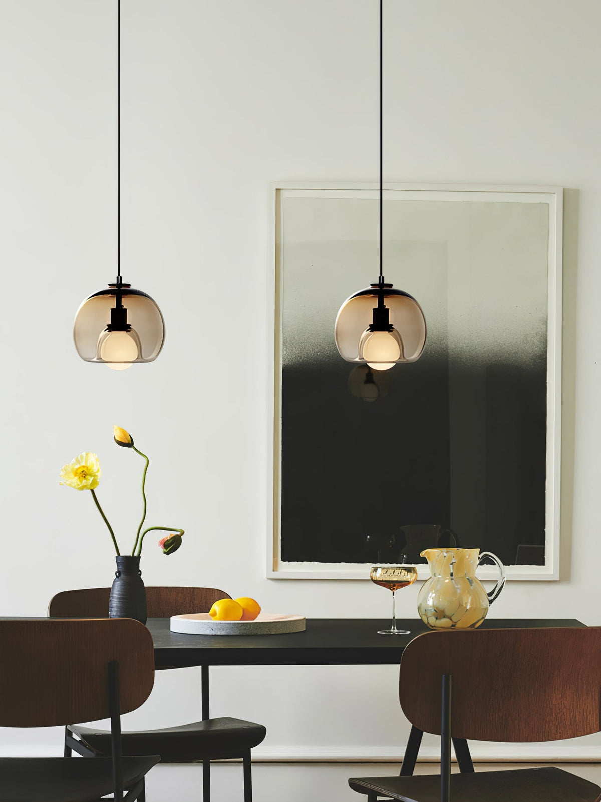 Everlyn Glass Pendant Light-Moonnatur