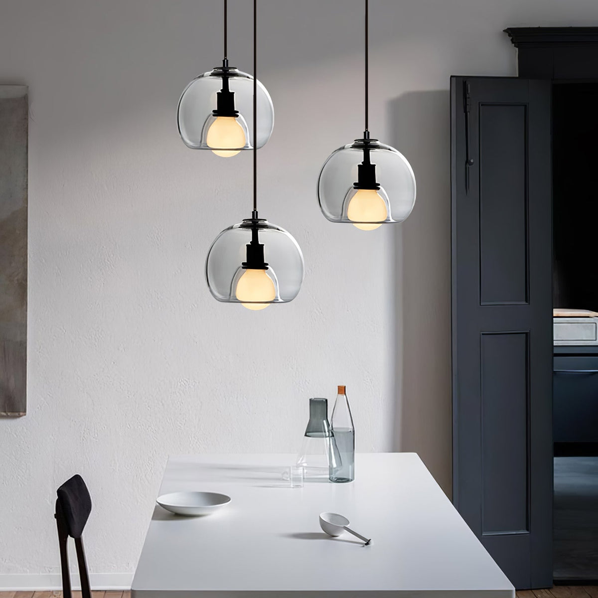 Everlyn Glass Pendant Light-Moonnatur