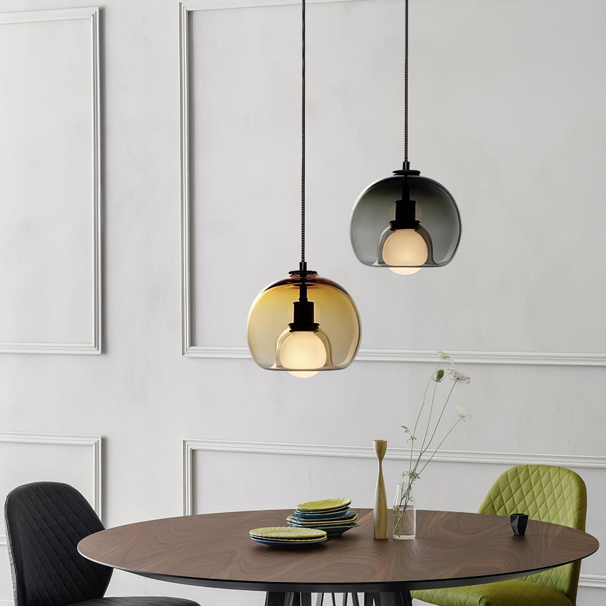 Everlyn Glass Pendant Light-Moonnatur
