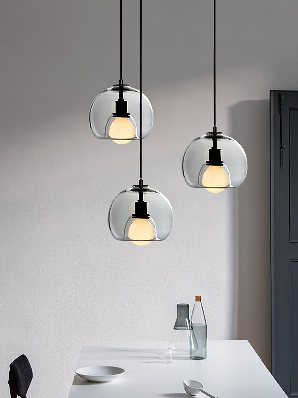 Everlyn Glass Pendant Light-Moonnatur