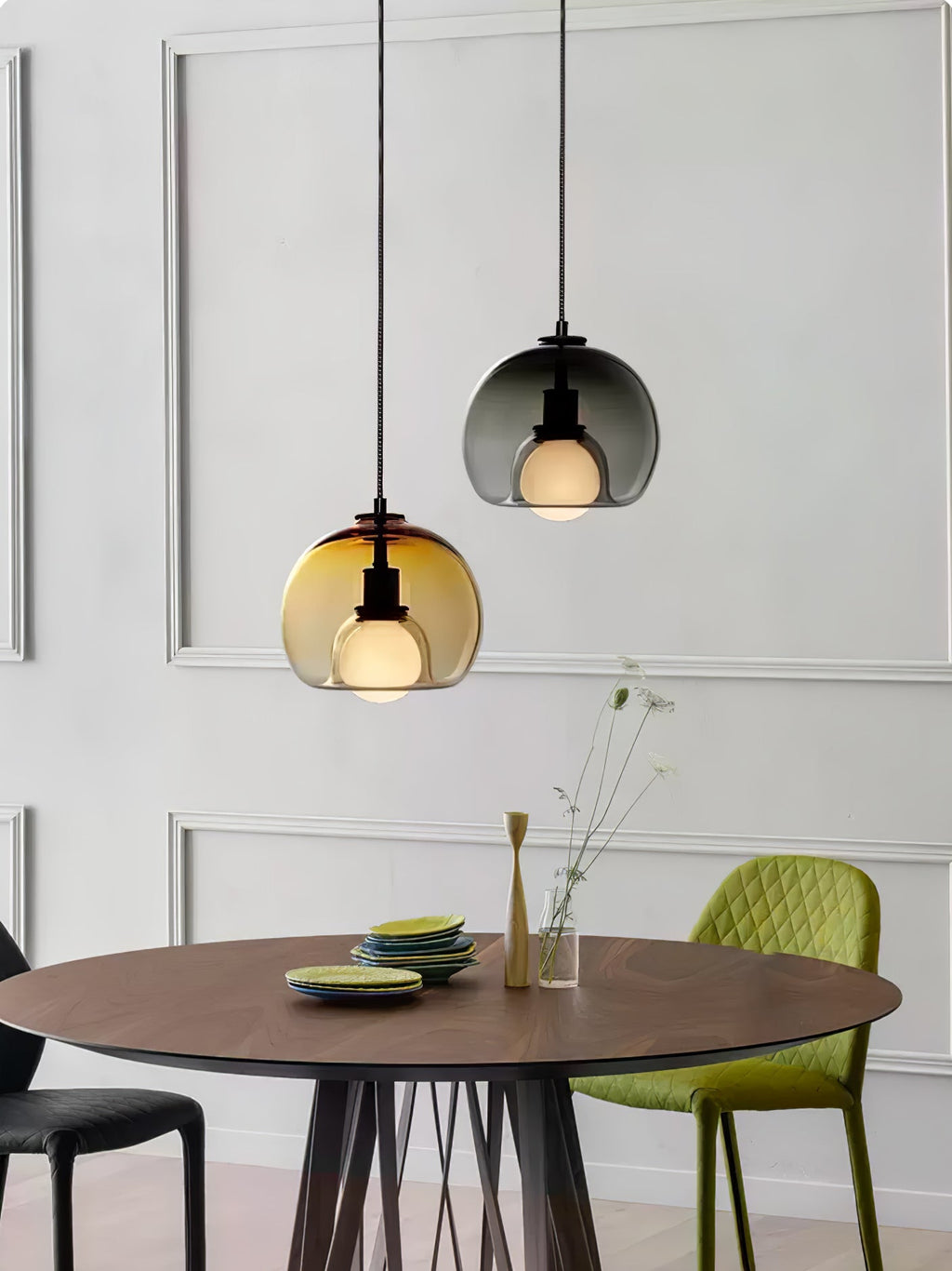 Everlyn Glass Pendant Light-Moonnatur