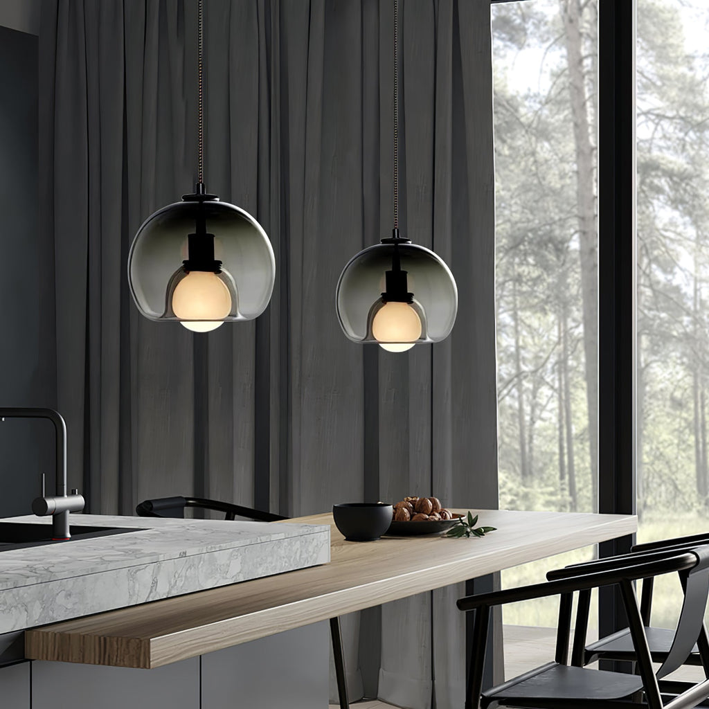Everlyn Glass Pendant Light-Moonnatur