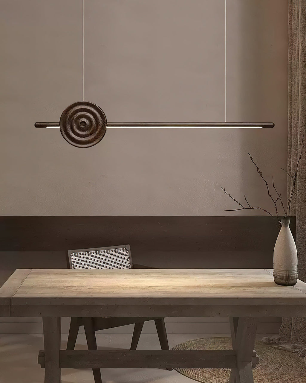 Bracketh Wood Chandelier-Moonnatur