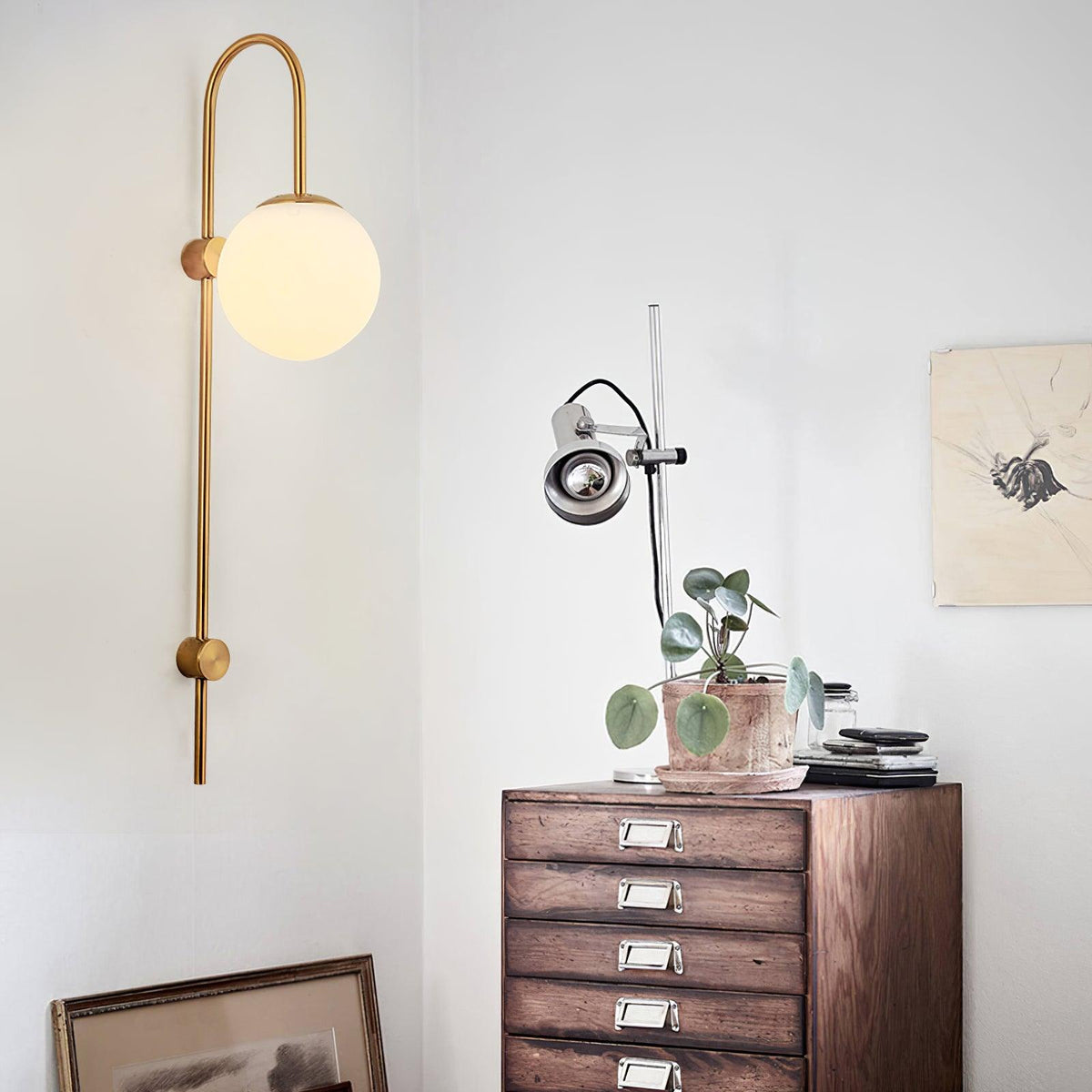 Odenara Glass Wall Light-Moonnatur