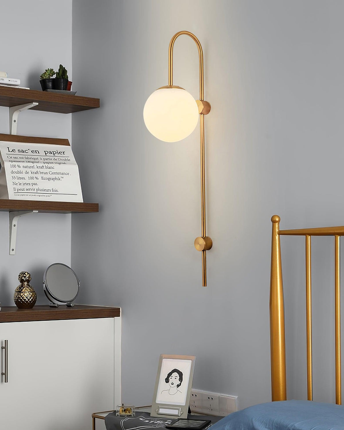 Odenara Glass Wall Light-Moonnatur