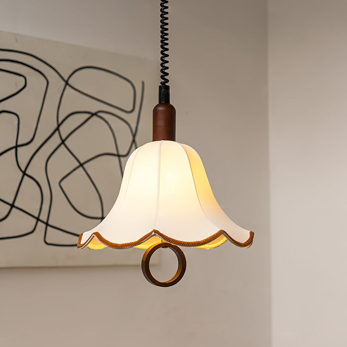 Osterniel Fabric Pendant Light-Moonnatur