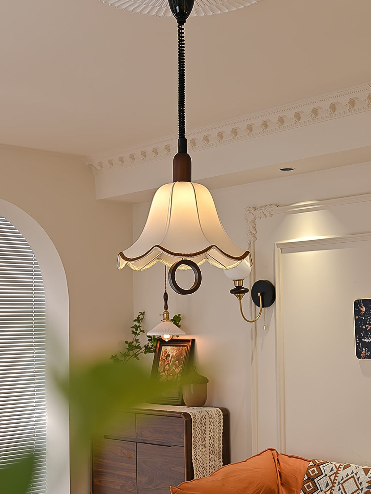 Osterniel Fabric Pendant Light-Moonnatur