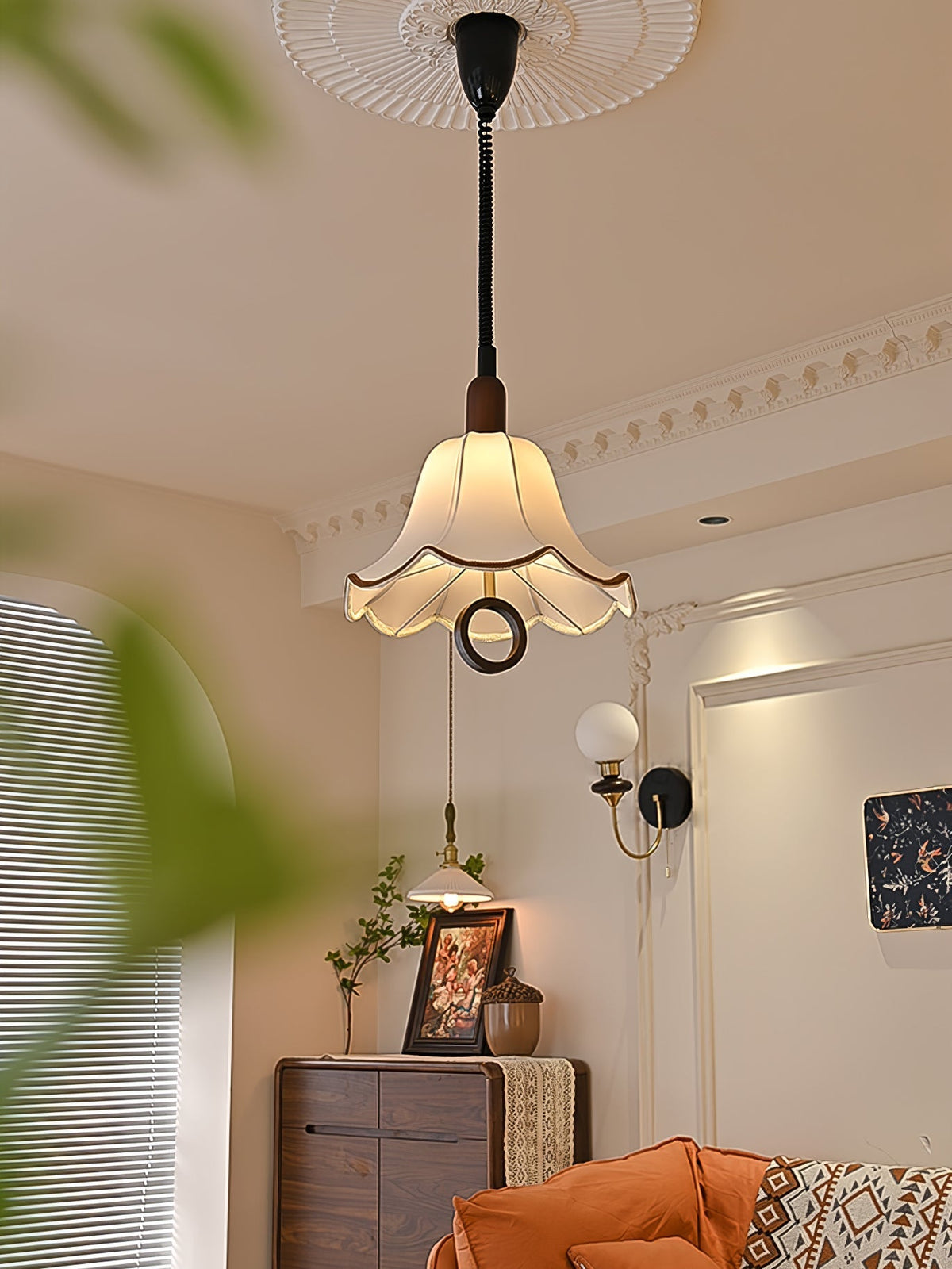 Osterniel Fabric Pendant Light-Moonnatur