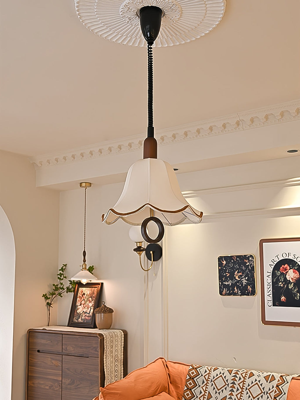 Osterniel Fabric Pendant Light-Moonnatur