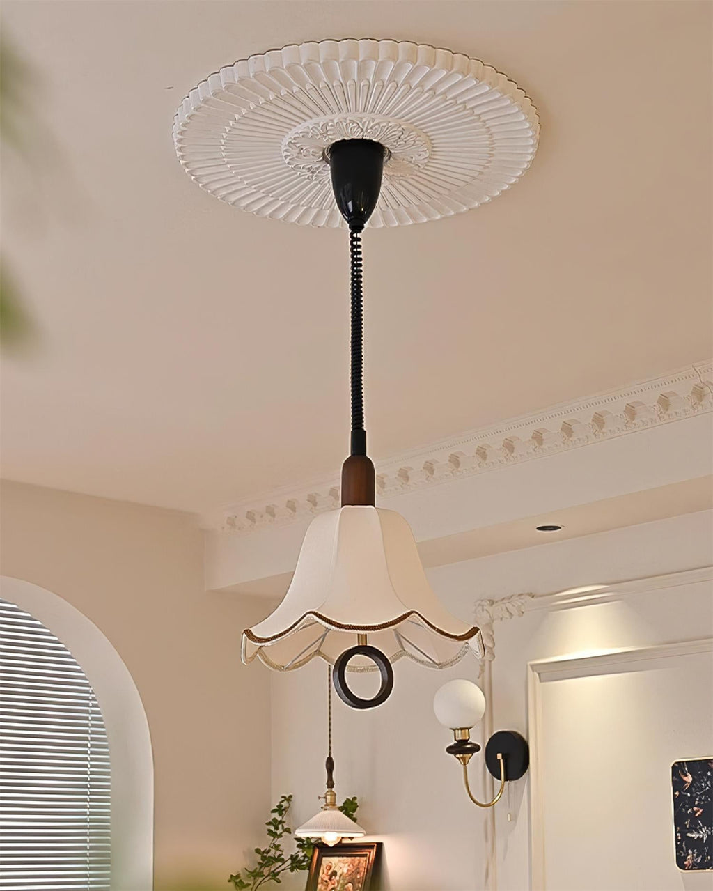 Osterniel Fabric Pendant Light-Moonnatur
