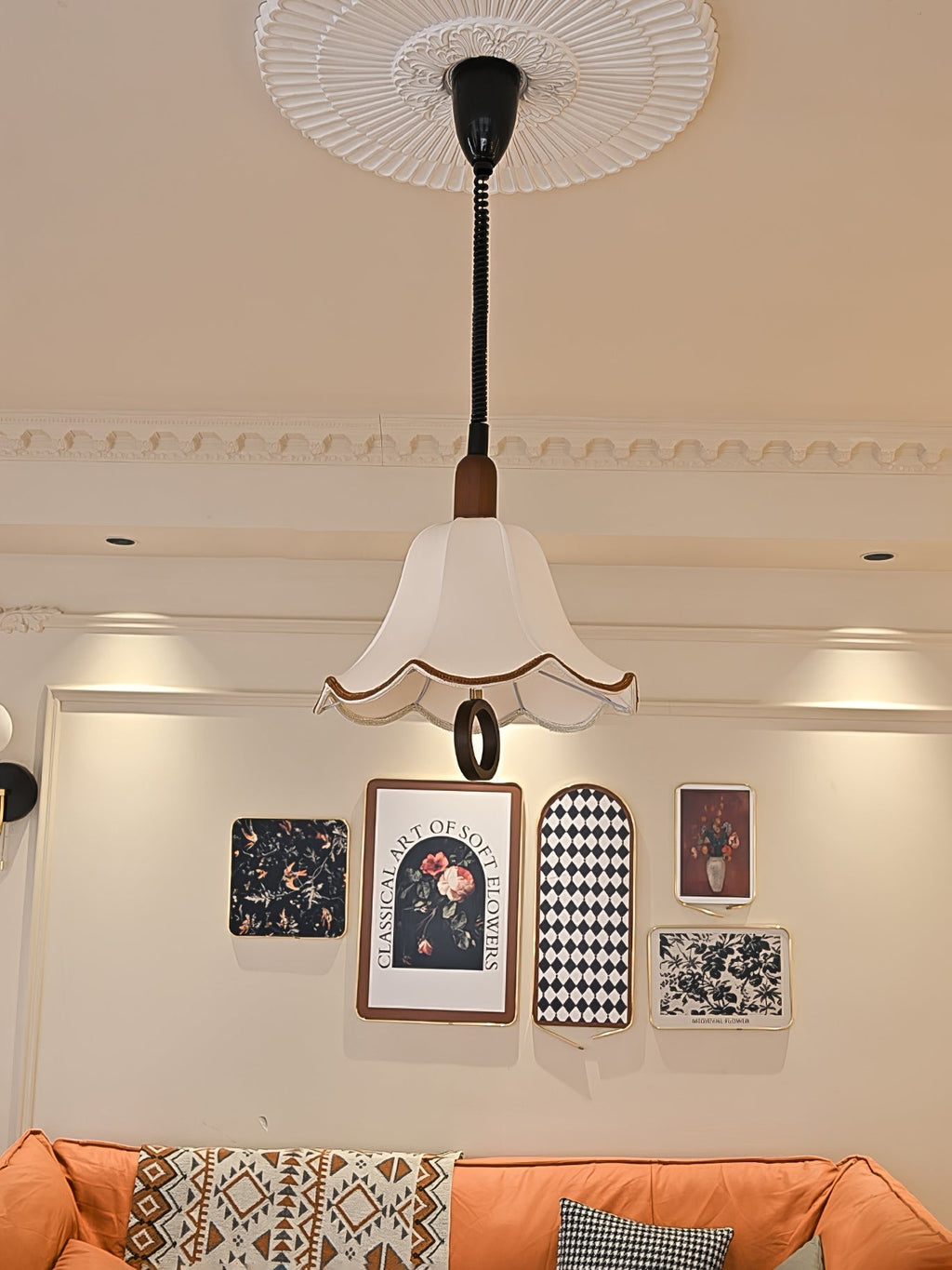 Osterniel Fabric Pendant Light-Moonnatur