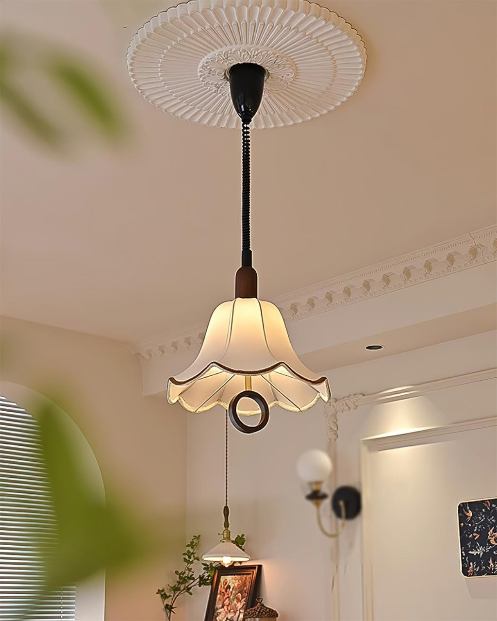 Osterniel Fabric Pendant Light-Moonnatur
