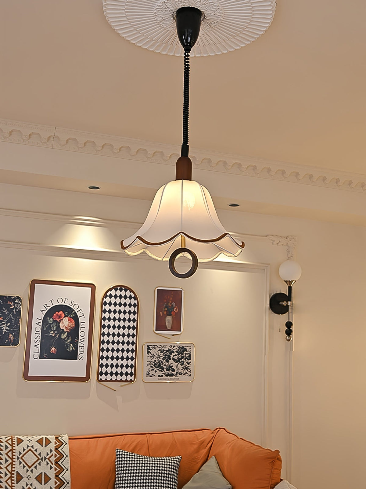 Osterniel Fabric Pendant Light-Moonnatur