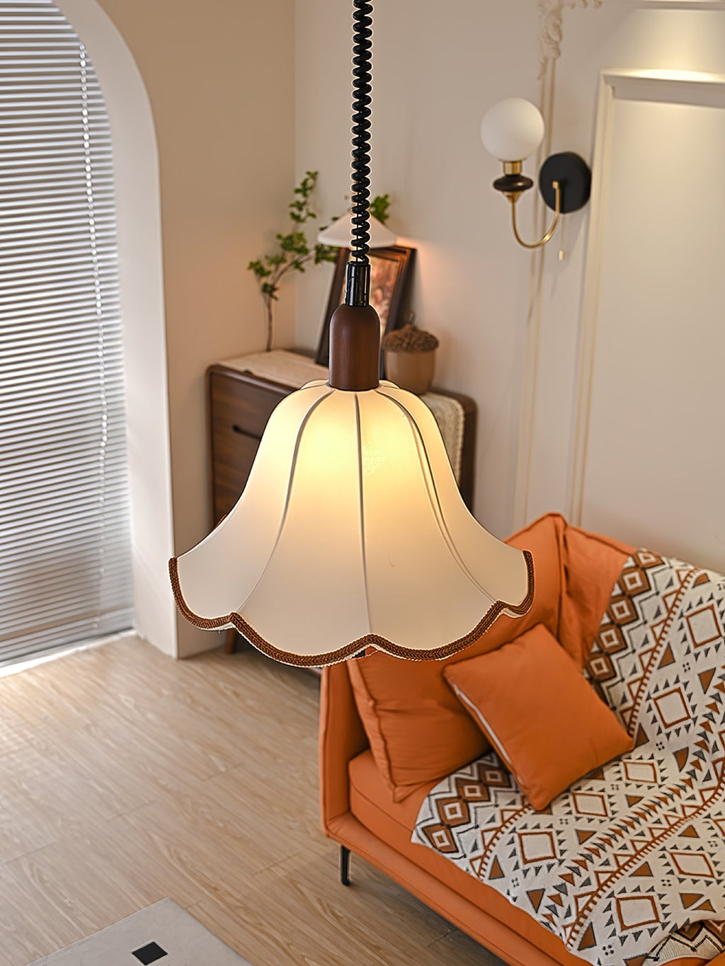 Osterniel Fabric Pendant Light-Moonnatur