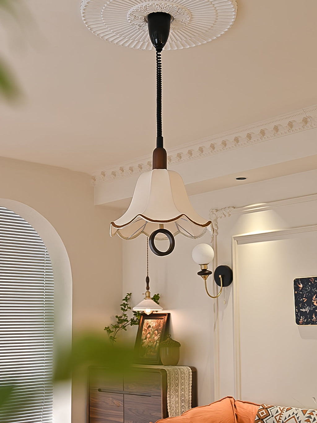 Osterniel Fabric Pendant Light-Moonnatur