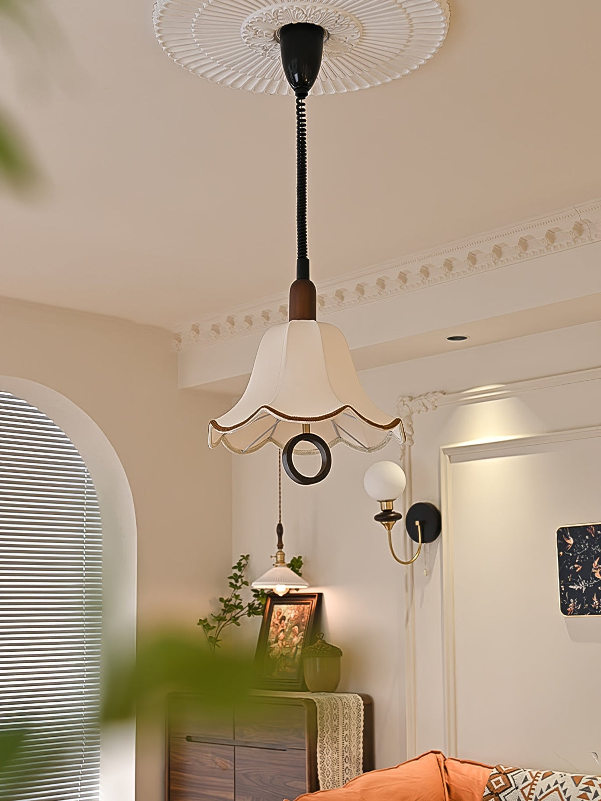 Osterniel Fabric Pendant Light-Moonnatur