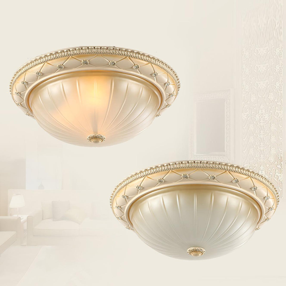 Tarenera Glass Ceiling Light-Moonnatur