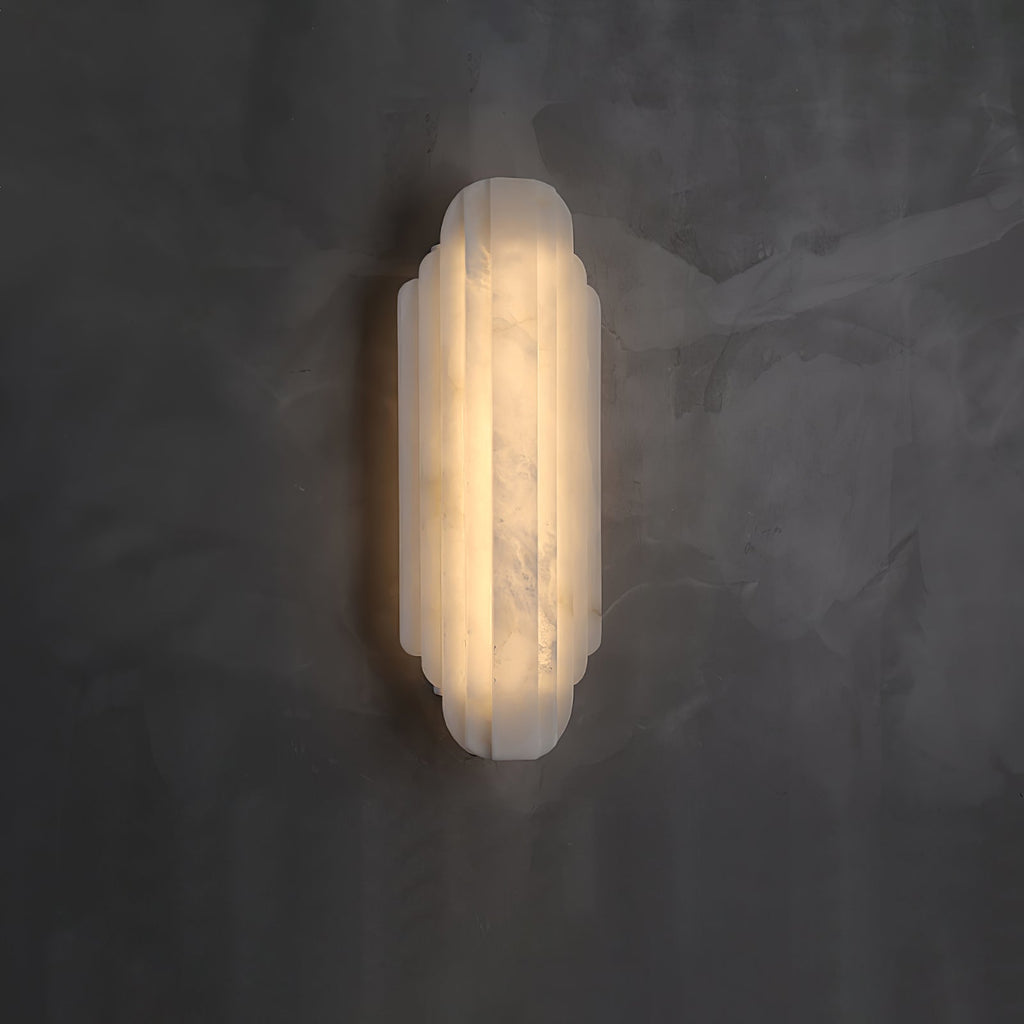 Tildenevia Alabaster Wall Light-Moonnatur